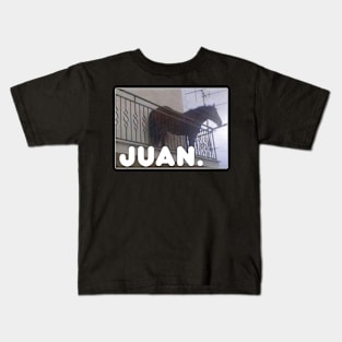 Juan Meme Horse On Balcony Kids T-Shirt